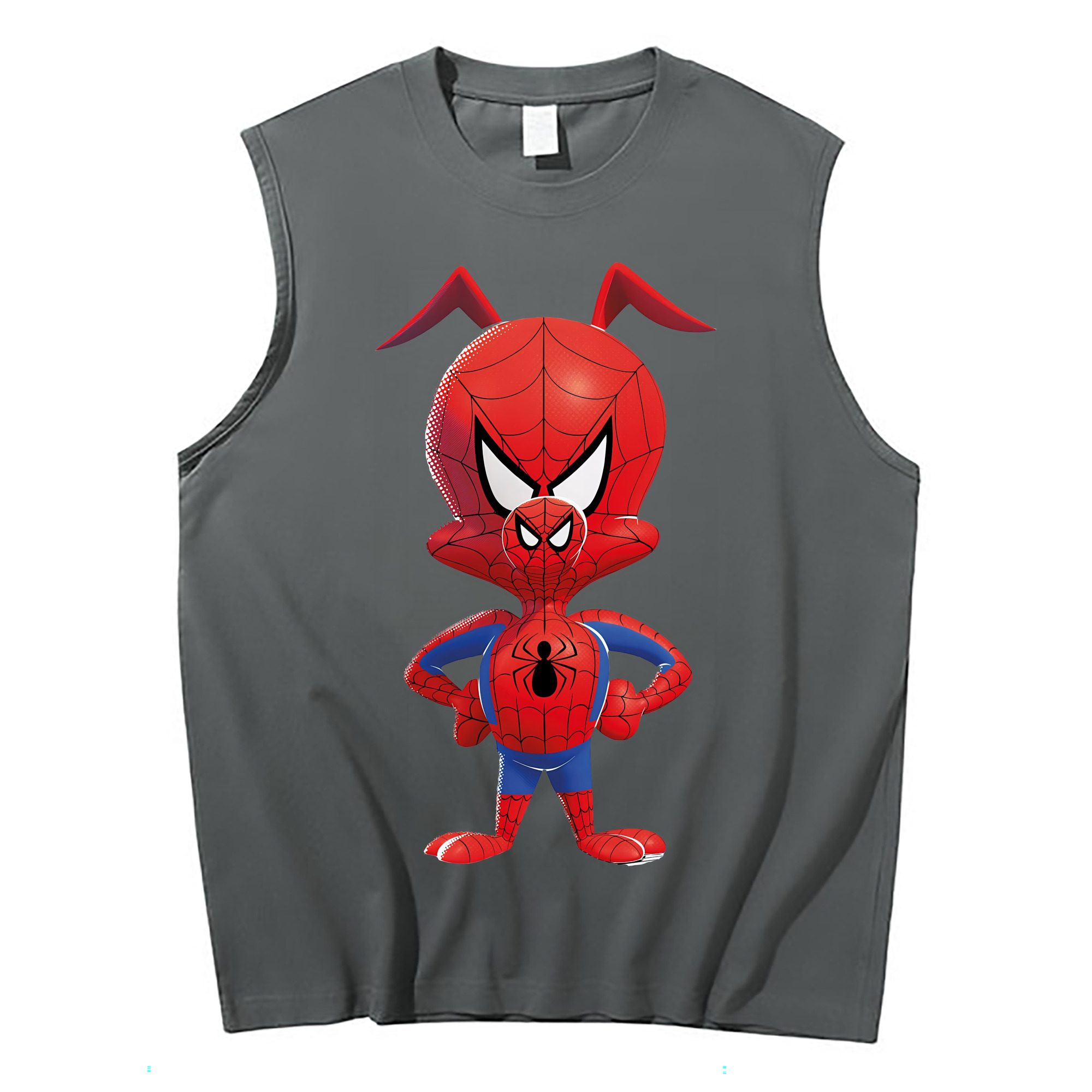（画像用） Spider Man スパイダーマン コットン100％タンクトップ（フロントプリント）